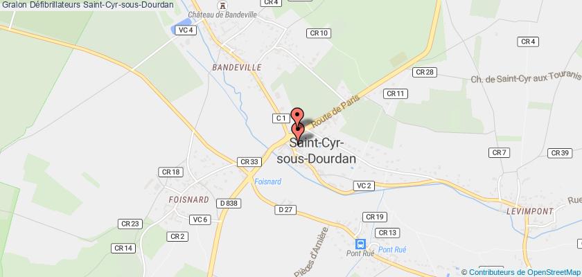 plan défibrillateurs Saint-Cyr-sous-Dourdan