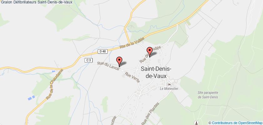 plan défibrillateurs Saint-Denis-de-Vaux