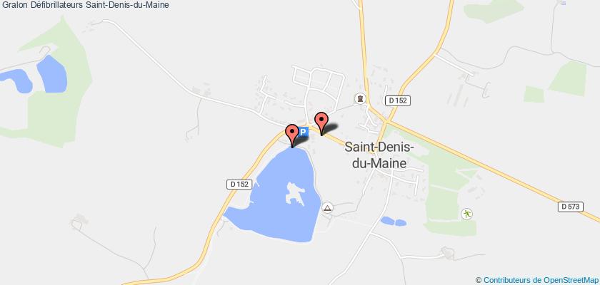 plan défibrillateurs Saint-Denis-du-Maine