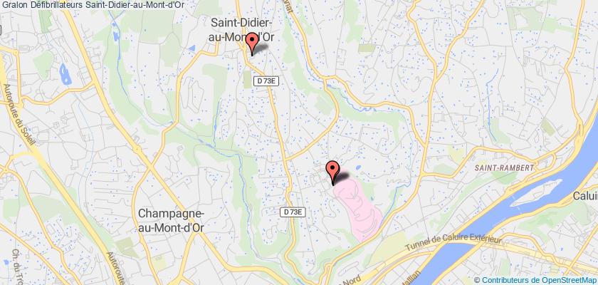 plan défibrillateurs Saint-Didier-au-Mont-d'Or