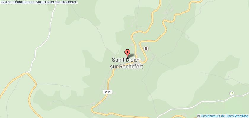 plan défibrillateurs Saint-Didier-sur-Rochefort