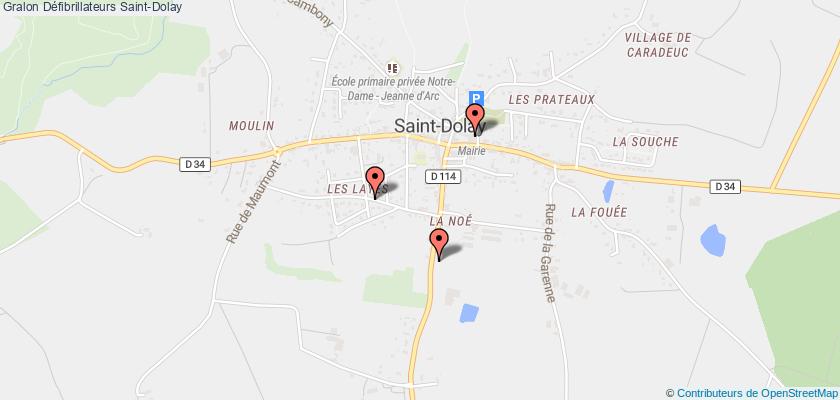 plan défibrillateurs Saint-Dolay
