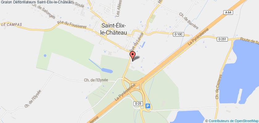 plan défibrillateurs Saint-Elix-le-Château