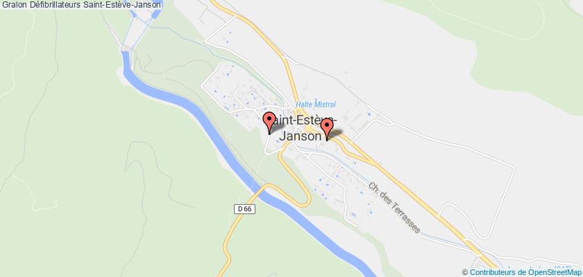 plan défibrillateurs Saint-Estève-Janson