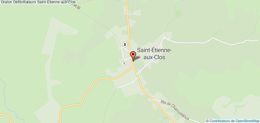 plan défibrillateurs Saint-Etienne-aux-Clos