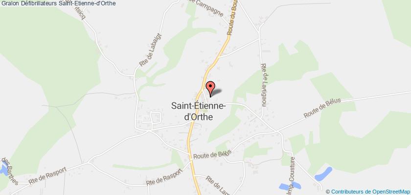 plan défibrillateurs Saint-Etienne-d'Orthe