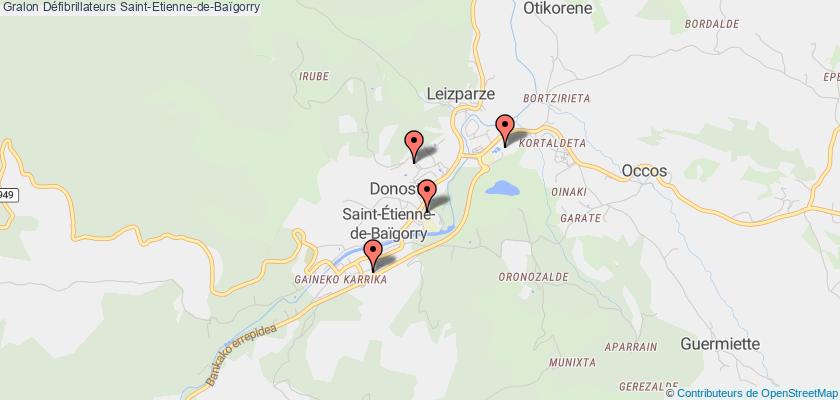 plan défibrillateurs Saint-Etienne-de-Baïgorry
