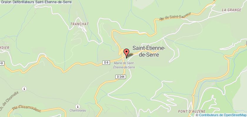 plan défibrillateurs Saint-Etienne-de-Serre