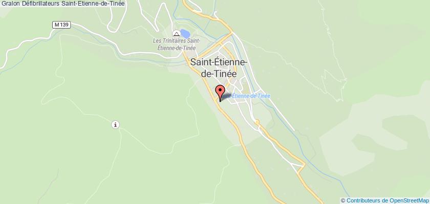 plan défibrillateurs Saint-Etienne-de-Tinée