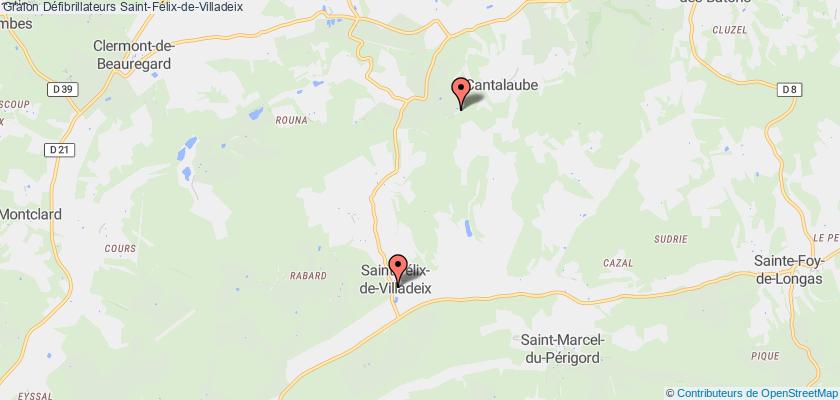 plan défibrillateurs Saint-Félix-de-Villadeix