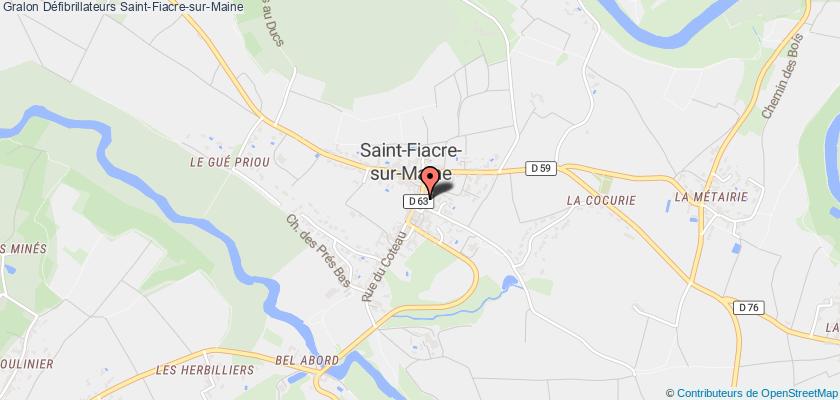 plan défibrillateurs Saint-Fiacre-sur-Maine