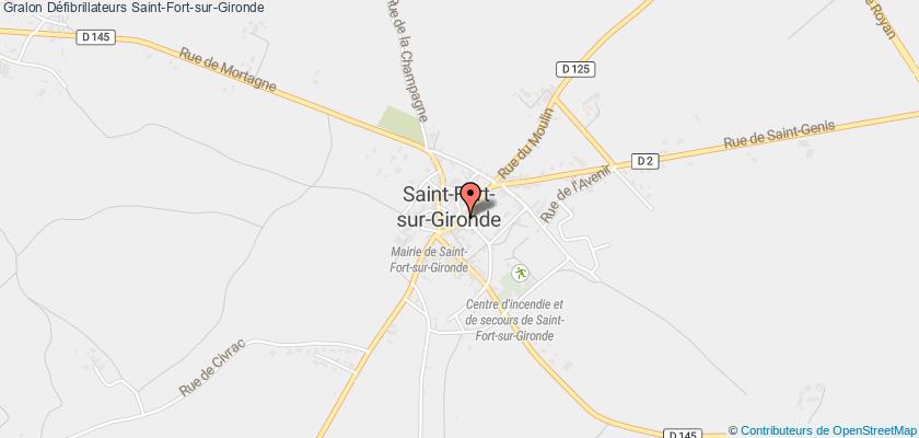 plan défibrillateurs Saint-Fort-sur-Gironde