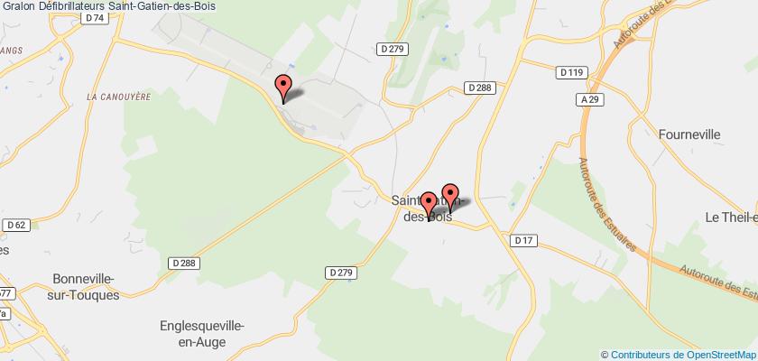 plan défibrillateurs Saint-Gatien-des-Bois
