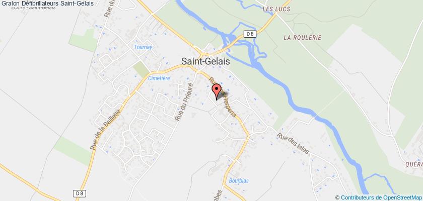plan défibrillateurs Saint-Gelais