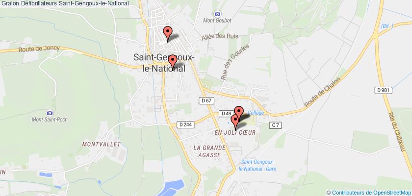 plan défibrillateurs Saint-Gengoux-le-National