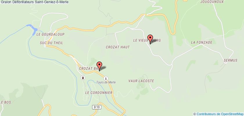 plan défibrillateurs Saint-Geniez-ô-Merle