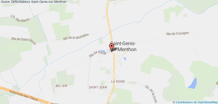 plan défibrillateurs Saint-Genis-sur-Menthon