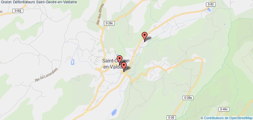 plan défibrillateurs Saint-Geoire-en-Valdaine