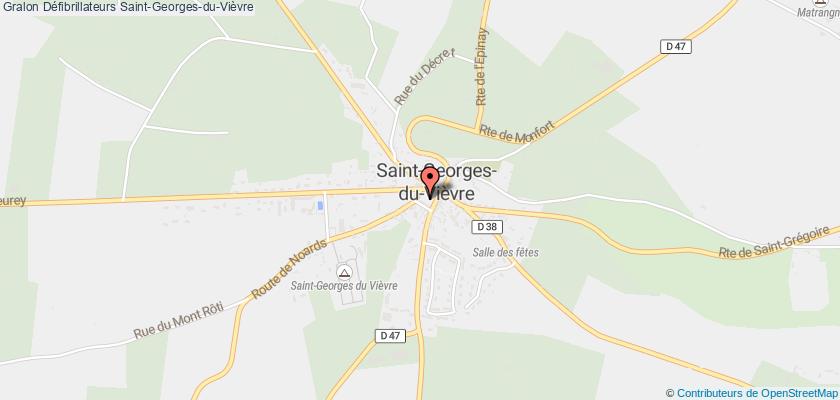 plan défibrillateurs Saint-Georges-du-Vièvre