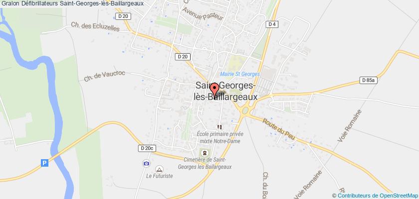plan défibrillateurs Saint-Georges-lès-Baillargeaux