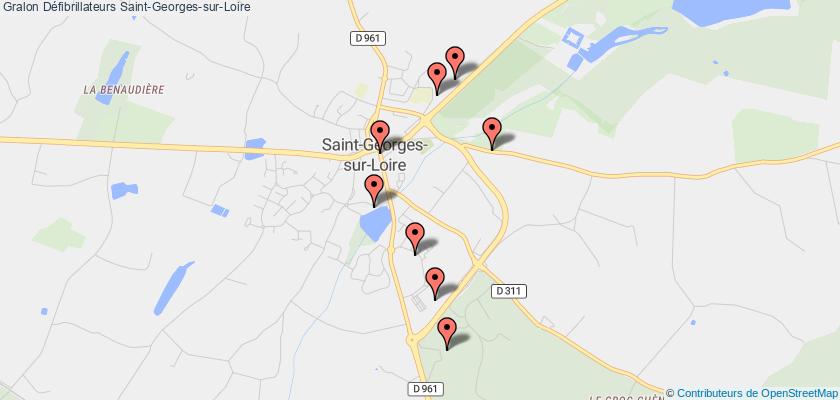plan défibrillateurs Saint-Georges-sur-Loire
