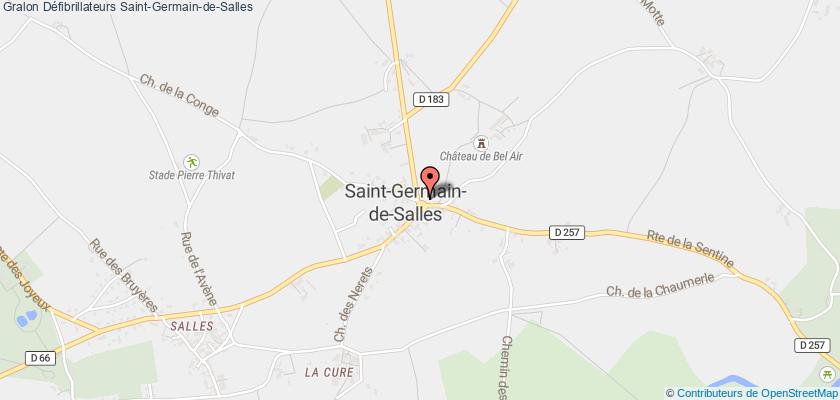 plan défibrillateurs Saint-Germain-de-Salles
