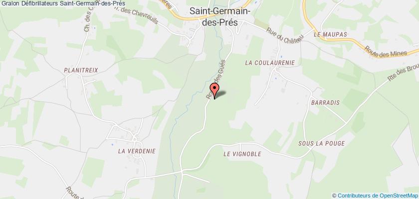 plan défibrillateurs Saint-Germain-des-Prés