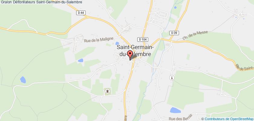 plan défibrillateurs Saint-Germain-du-Salembre
