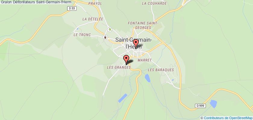 plan défibrillateurs Saint-Germain-l'Herm