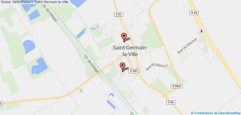 plan défibrillateurs Saint-Germain-la-Ville