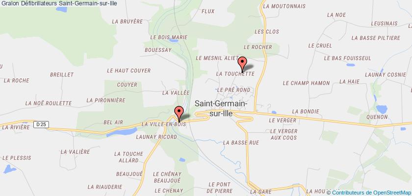 plan défibrillateurs Saint-Germain-sur-Ille