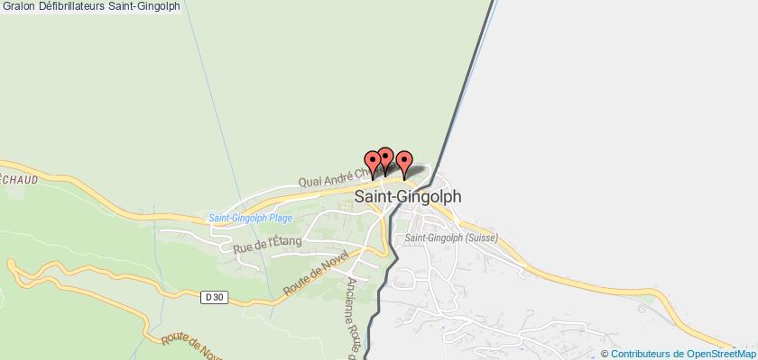 plan défibrillateurs Saint-Gingolph