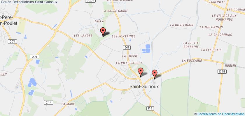 plan défibrillateurs Saint-Guinoux