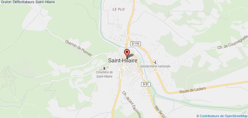 plan défibrillateurs Saint-Hilaire
