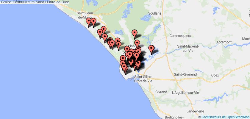 plan défibrillateurs Saint-Hilaire-de-Riez