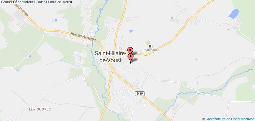 plan défibrillateurs Saint-Hilaire-de-Voust