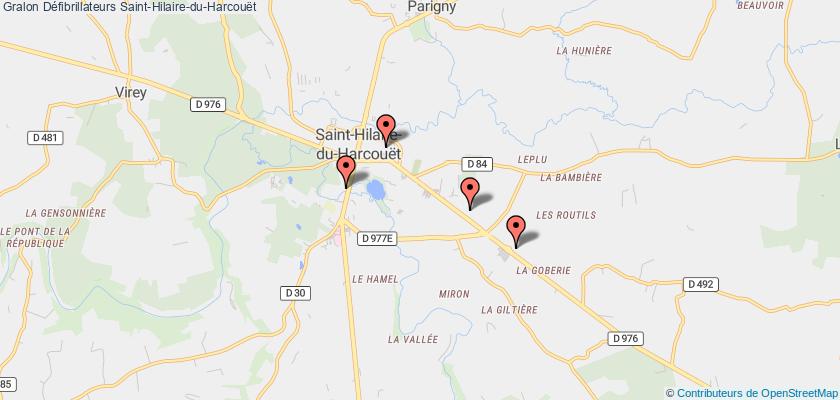 plan défibrillateurs Saint-Hilaire-du-Harcouët