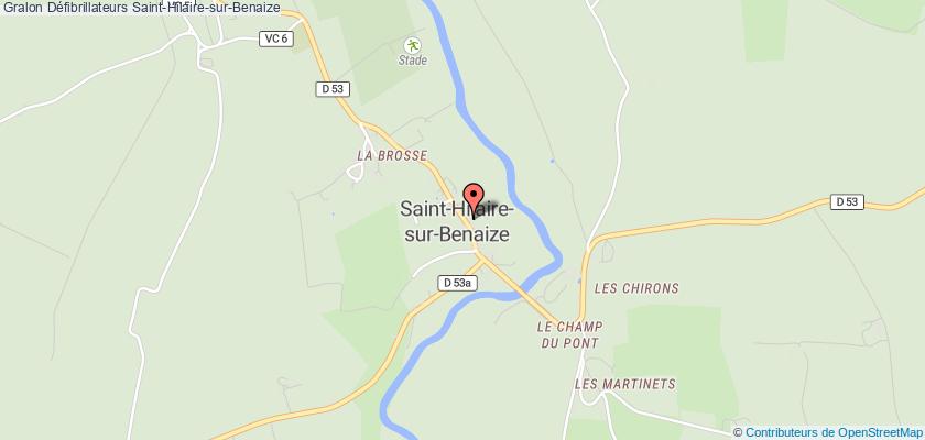 plan défibrillateurs Saint-Hilaire-sur-Benaize