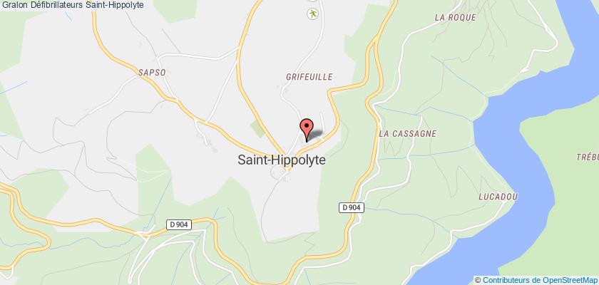 plan défibrillateurs Saint-Hippolyte