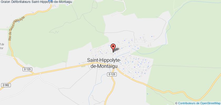 plan défibrillateurs Saint-Hippolyte-de-Montaigu