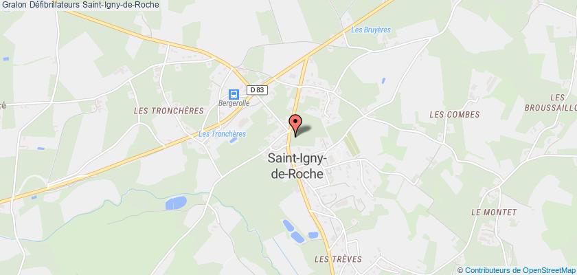 plan défibrillateurs Saint-Igny-de-Roche