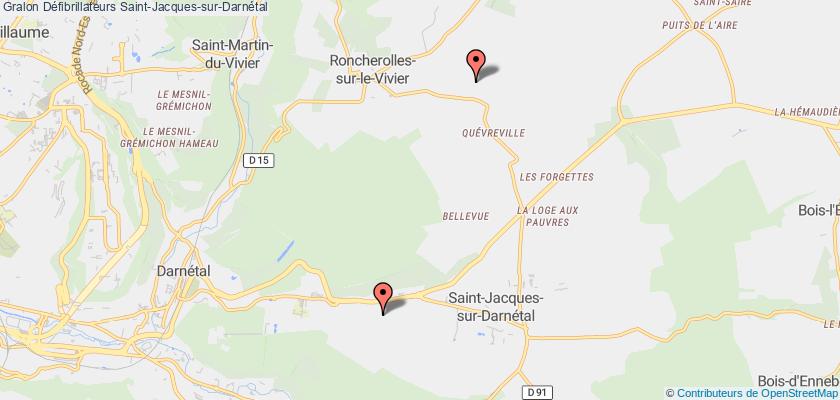 plan défibrillateurs Saint-Jacques-sur-Darnétal
