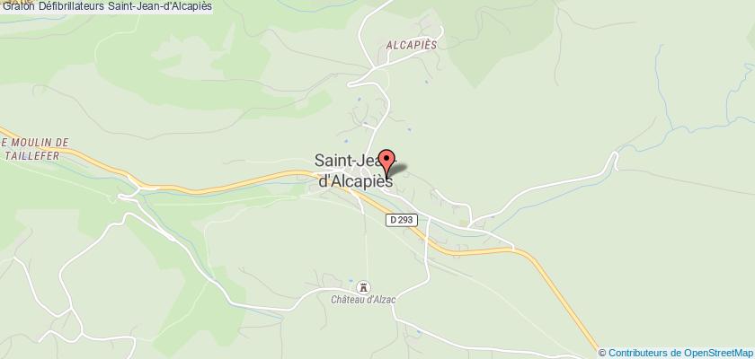 plan défibrillateurs Saint-Jean-d'Alcapiès