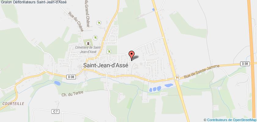 plan défibrillateurs Saint-Jean-d'Assé