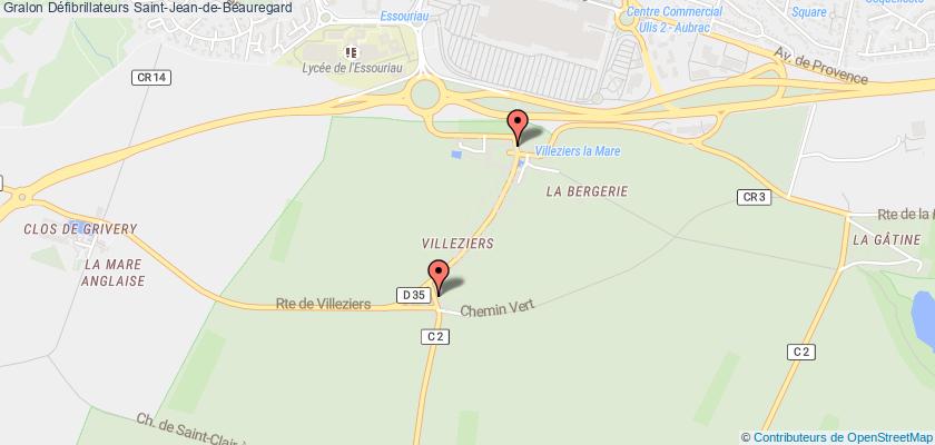 plan défibrillateurs Saint-Jean-de-Beauregard