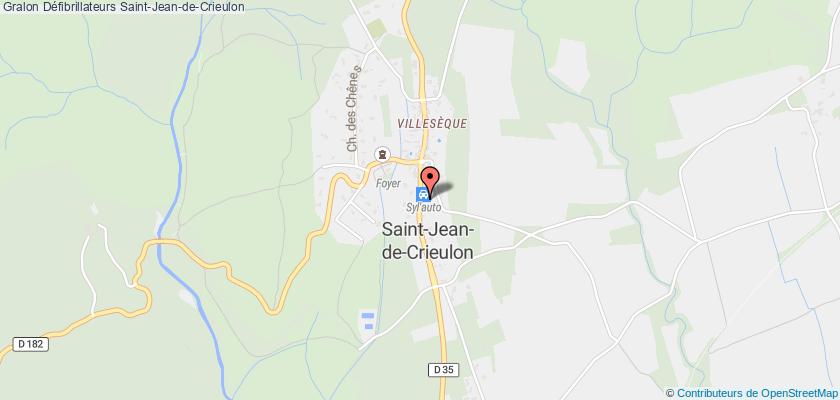 plan défibrillateurs Saint-Jean-de-Crieulon