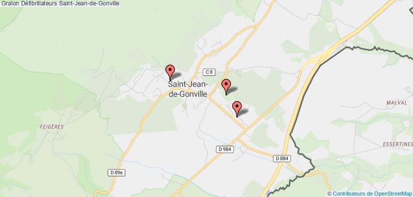 plan défibrillateurs Saint-Jean-de-Gonville
