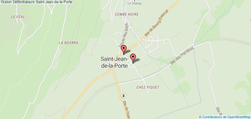 plan défibrillateurs Saint-Jean-de-la-Porte
