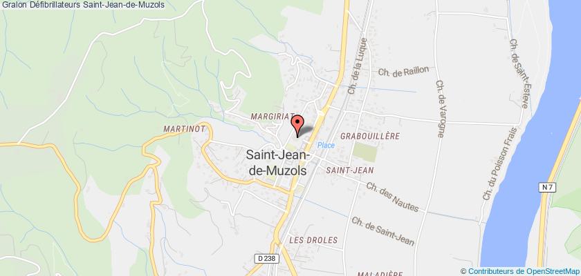 plan défibrillateurs Saint-Jean-de-Muzols