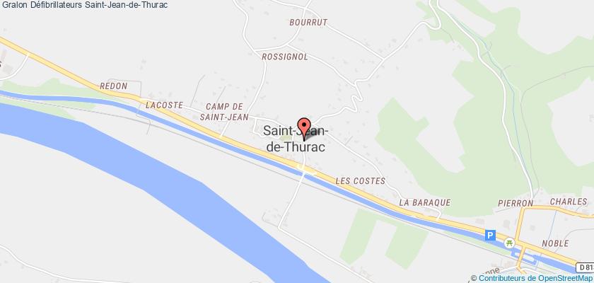 plan défibrillateurs Saint-Jean-de-Thurac